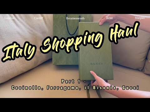 Compras na Itália - Coccinelle, Ferragamo, il Bisonte & Gucci (Parte 1)