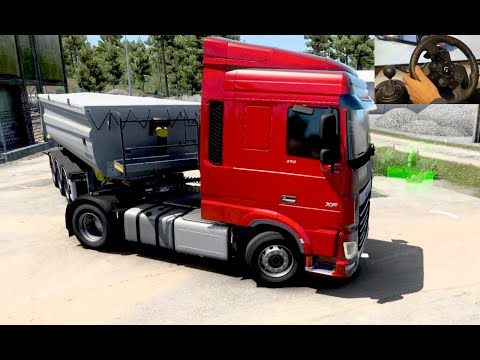ETS 2 - DAF XF Euro 6 Transporting Granite Cubes from Bordeaux