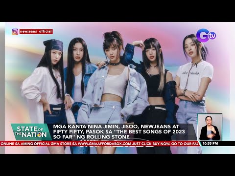 Mga kanta nina Jimin, Jisoo, NEWJEANS at Fifty Fifty, pasok sa "The Best Songs of 2023… SONA