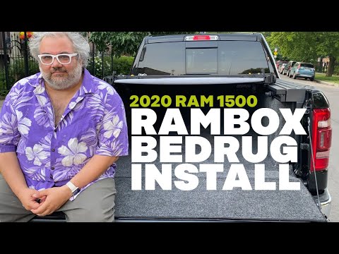Installing a full BedRug on a 2020 Ram 1500 with Rambox Storage.
