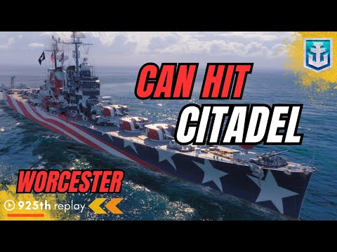 The Unstoppable WORCESTER: Dominate the Battles with Cruiser Worcester World of Warships #gaming