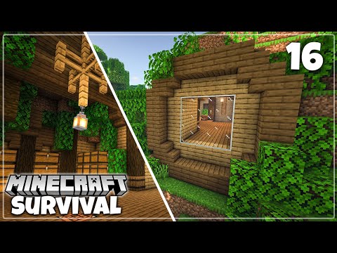 Underground Jungle Mountain Base - Minecraft 1.16 Survival Let's Play