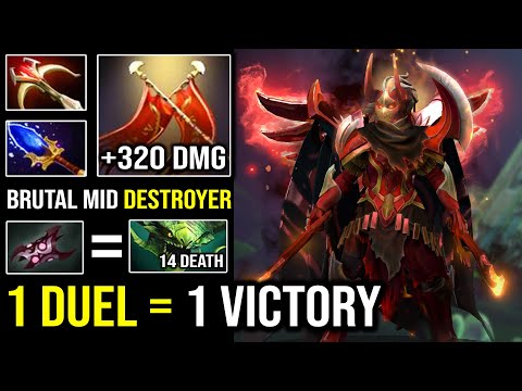 100% SOLO DUEL First Item Armlet Mid Legion | Crazy Free DMG Destroy Everything on Her Way Dota 2