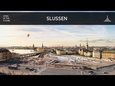 Futuro Estocolmo - Espaço Público Slussen por Norman Foster