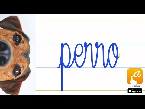 Letra cursiva animada software educativo (HD)