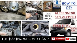 Alternator Replacement Ford Econoline Van (How to DIY) E-150 #diy #alternator #ford #van