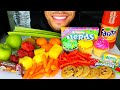 ASMR HEALTHY VS JUNK FOOD CHALLENGE MUKBANG EATING SHOW MOUTH SOUNDS NO TALKING