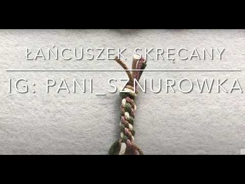 ✨ Łańcuszek skręcany - wersja kolorowa ✨| Makrama dla początkujących | DIY