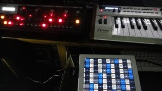 Synth Jam 13: Korg iMS-20, Magellan, GarageBand, Geo Synthesizer, iRIg MIDI and Moog Slim Phatty
