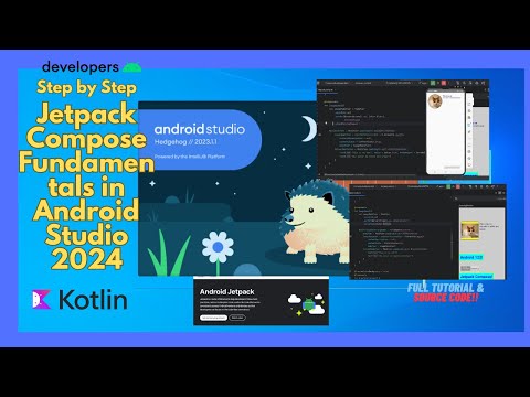 Android Studio Jetpack Compose Fundamentals Part1 (Text, Modifiers, Image and Layout) for beginners.