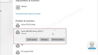 How to install Canon MF4100 Printer Basic Driver Manually