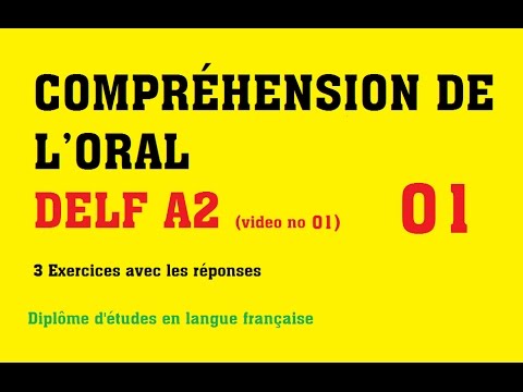 DELF A2 - Compréhension de l'oral (no 1)