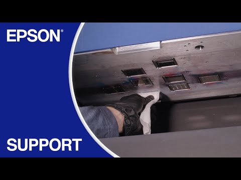 Cleaning the Print Head Nozzle Surfaces and Surrounding Areas