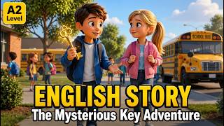 English Story | The Mysterious Key Adventure (A2 Level) | Slow English Listening Practice