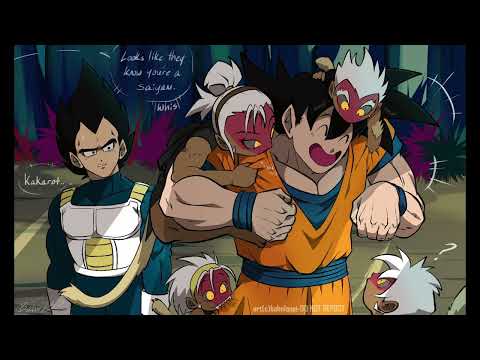 Goku & Vegeta Meet the Sento Saiyans | Dragon Ball Comic Dub