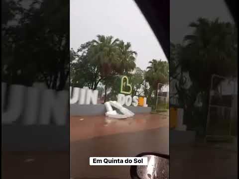 Temporal causou estrago em Quinta do Sol PR neste sab,1/11/25⛈️