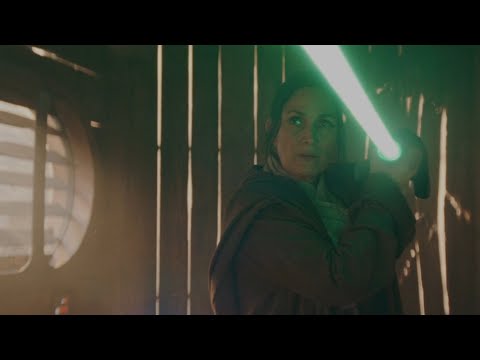 Mae Assassin vs Jedi Master Indara Fight (Carrie-Anne Moss Death Scene) Star Wars Acolyte Episode 1