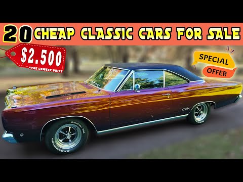 Bygone Gems, 20 Classic Cars Up for Sale cheaply by Owners!! 20 Good Prices