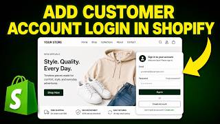 How to Add Customer Account Login in Shopify (Step-by-Step)