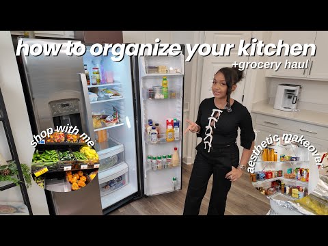 Ultimate Kitchen Organization Reset ✨ clean, declutter & grocery restock | Adulting With Lexi