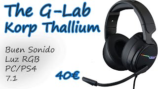 Auriculares The G-Lab Korp Thallium: Calidad y buen precio