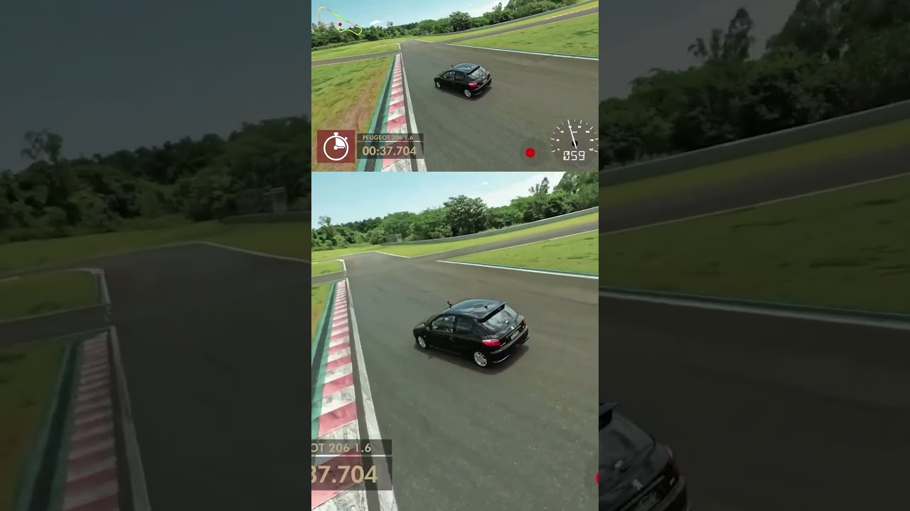 TBT PEUGEOT 206 NA VOLTA RÁPIDA COM RUBENS BARRICHELLO! 🤩🚘🏁