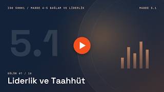 ISO 50001 Bağlam ve Liderlik #7 — 5.1 Liderlik ve Taahhüt