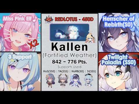 Honkai Impact 3rd: Ex Abyss Redlotus (450D) Ver. 6.9 | Kallen (Fortified) | MpE, HoRb, 3 Support, TP