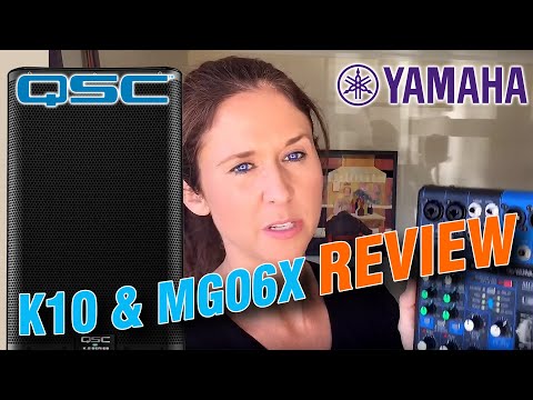 QSC K10 And Yamaha MG06X (used instead of amp or PA) Review