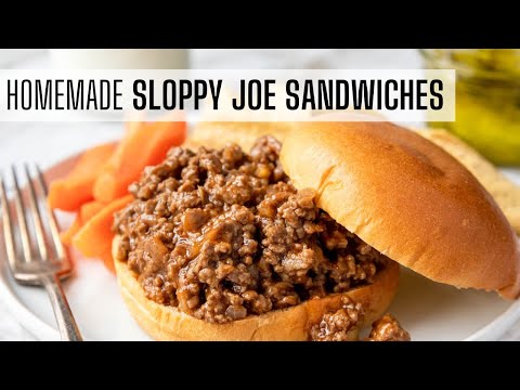 Sloppy Joe Sandwiches - Homemade Sauce