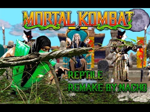 Mortal Kombat 1 "Remake" -Very Hard 8- Reptile Walkthrough 2018