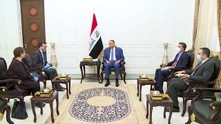رئيس مجلس الوزراء السيد مصطفى الكاظمي يستقبل السفير الكندي في بغداد.