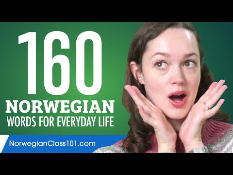160 Norwegian Words for Everyday Life - Basic Vocabulary #8