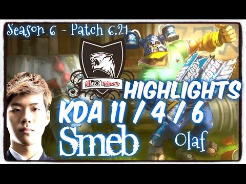 ROX Smeb OLAF Jungle HIGHLIGHTS - Patch 6.21 KR Ranked