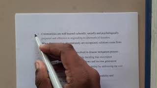 3.4 Community Based disaster risk management