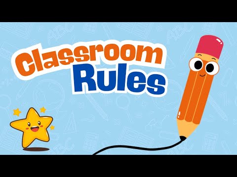 Classroom Rules Song | Don't eat the glue! *giggles guaranteed*