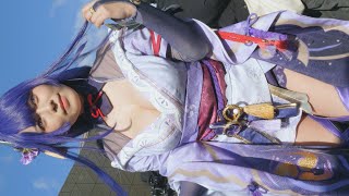 東雲うみ Genshin Impact Raiden Shogun Cosplay | Comic Market C103 | 4K 60P