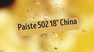 Video thumbnail for BASIC CHINA | Paiste 502+ 18"China Cymbal | No chatting! by Brizen Reviews