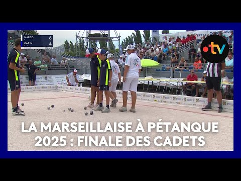 La Marseillaise à pétanque 2025 : finale des cadets Marco - Garin