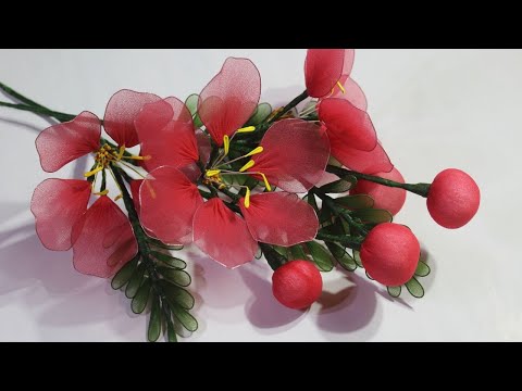 Easy Flowers Making  Flower Making   Home Decor  Paper Craft