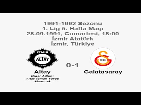 Altay 0-1 Galatasaray 28.09.1991 - 1991-1992 Turkish 1st League Matchday 5 (Ver. 3)