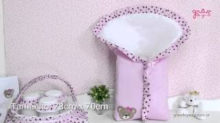 Porta Bebê Mimos Rosa | Ref: 54241