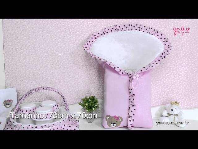 Porta Bebê Mimos Rosa | Ref: 54241