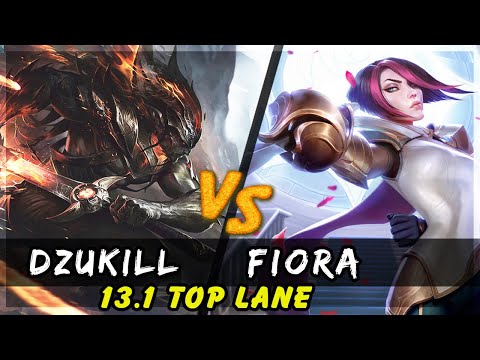 Dzukill - Yasuo vs Fiora TOP Patch 13.1 - Yasuo Gameplay