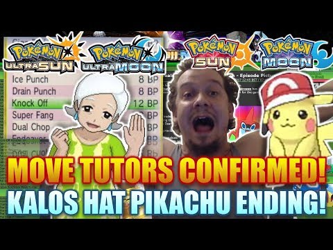 Move Tutors RETURN In Pokemon Ultra Sun & Ultra Moon!! Pokemon S&M Kalos Cap Pikachu Reminder!
