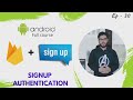 SignUp Authentication In FireBase Android Development Tutorial In Hindi 30