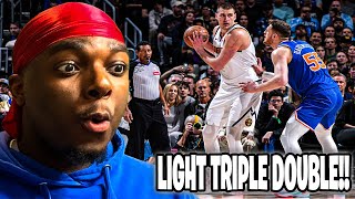 NIKOLA JOKIC A WALKING TRIPLE DOUBLE!!- Denver Nuggets vs New York Knicks Highlights Reaction