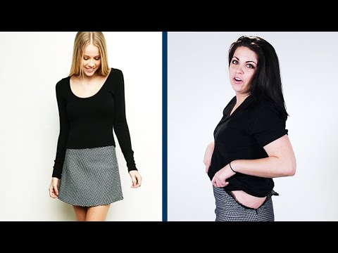 "体型の違いによる「ワンサイズ・フィット・オール」の違い ("One Size Fits All" On Different Body Types)