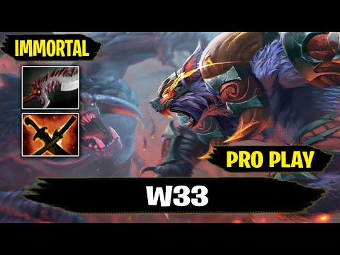 Ursa Mid 7.27d Pro Gameplay by W33 IMMORTAL Rank Dota 2