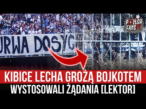 Kibice Lecha grożą bojkotem - wystosowali żądania [LEKTOR] (10.04.2021 r.)